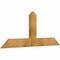 Ekena Millwork Portland Rough Sawn Timber Gable Bracket, Western Red Cedar, 60"W x 25"H x 2"D x 6"F, 10/12 Pitch GBW060X25X0206POR00RWR - alternate 4